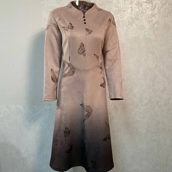 knee length dresses for ladies Cottonwood Suede Midi Dress main image 1
